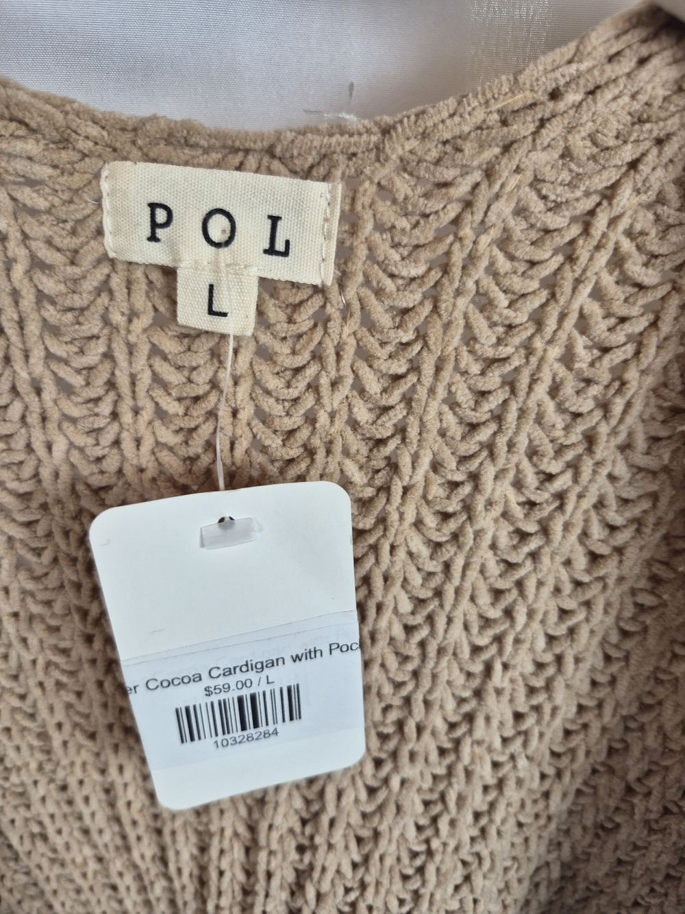 POL Women's Cocoa Knit Cardigan - Cocoa Size L